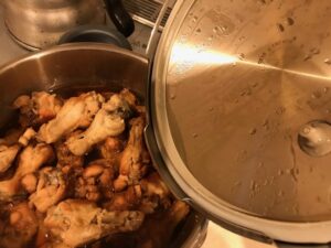圧力鍋と鶏肉